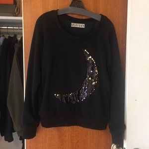 Ruffian sequin moon top